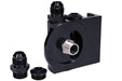 Raceworks Billet 4Port Side Entry Remote Oil Filter Mount 3/4In-16 ALY-153BK