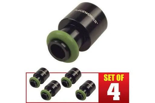 Raceworks 4Pack Injector Lower Sleeve Suit Ext Nose Injectors ALY-168BK-4