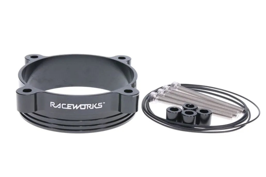 Raceworks 3.00In To 74mm Bosch Tbo Adapter (Ipc-300 To Tbo-500) ALY-178BK