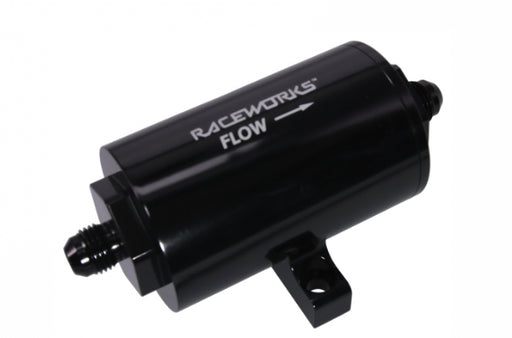 Raceworks An-6 10Micron Billet Motorsport Fuel Filter Od52mm Length 125mm ALY-206-10BK