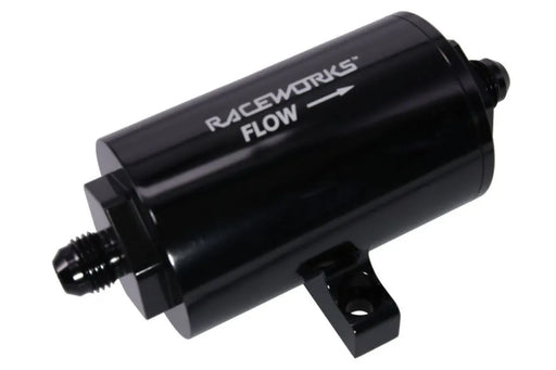 Raceworks An-6 40Micron Billet Motorsport Fuel Filter Od52mm Length 125mm ALY-206-40BK