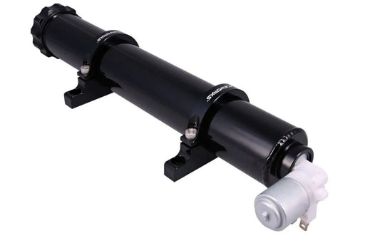 Raceworks 0.5L Black Round Washer Tank With Pump Od50mm H330mm  ALY-221BK