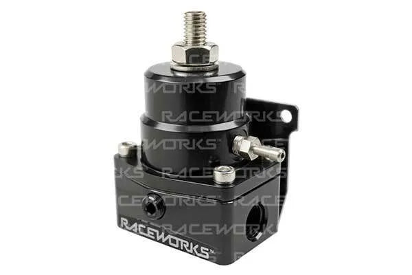 Raceworks Efi Adjustable Fuel Pressure Regulator 3X An-6 ORB Ports FPR-501BK