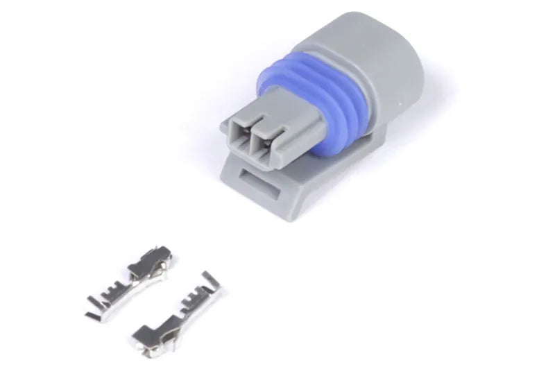 Haltech Plug and Pins Only - Delphi 2 Pin GM style Air Temp Connector (Grey)  HT-030410