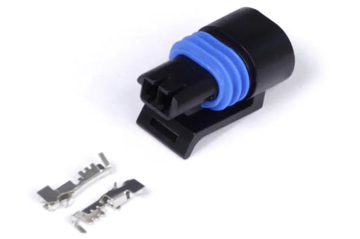 Haltech Plug and Pins Only - Delphi 2 Pin GM style Coolant Temp Connector (Black)  HT-030411