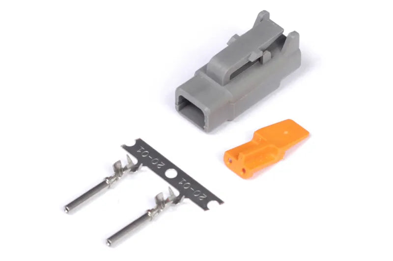 Haltech Plug and Pins Only - Male Deutsch DTM-2 Connector (7.5 Amp)  HT-031000