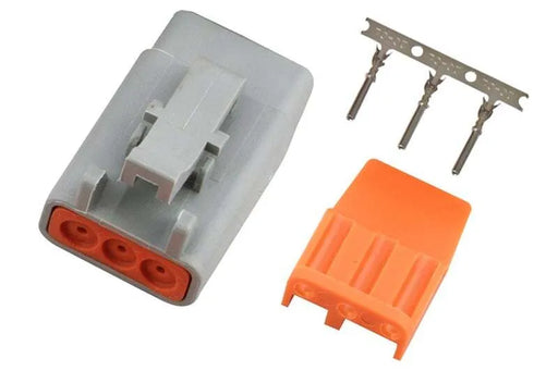 Haltech Plug and Pins Only - Male Deutsch DTM-3 Connector (7.5 Amp)  HT-031001