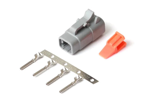 Haltech Plug and Pins Only - Male Deutsch DTM-4 Connector (7.5 Amp)  HT-031002