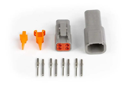 Haltech Plug and Pins Only - Matching Set of Deutsch DTM-4 Connectors (7.5 Amp)  HT-031014