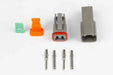 Haltech Plug and Pins Only - Matching Set of Deutsch DT-2 Connectors (DT06-2S + DT04-2P) - (13 Amp)  HT-031112