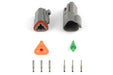 Haltech Plug and Pins Only - Matching Set of Deutsch DT-3 Connectors (DT06-3S + DT04-3P) - (13 Amp)  HT-031113