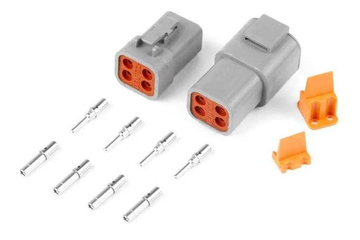 Haltech Plug and Pins Only - Matching Set of Deutsch DTP-4 Connectors (25 Amp)  HT-031204