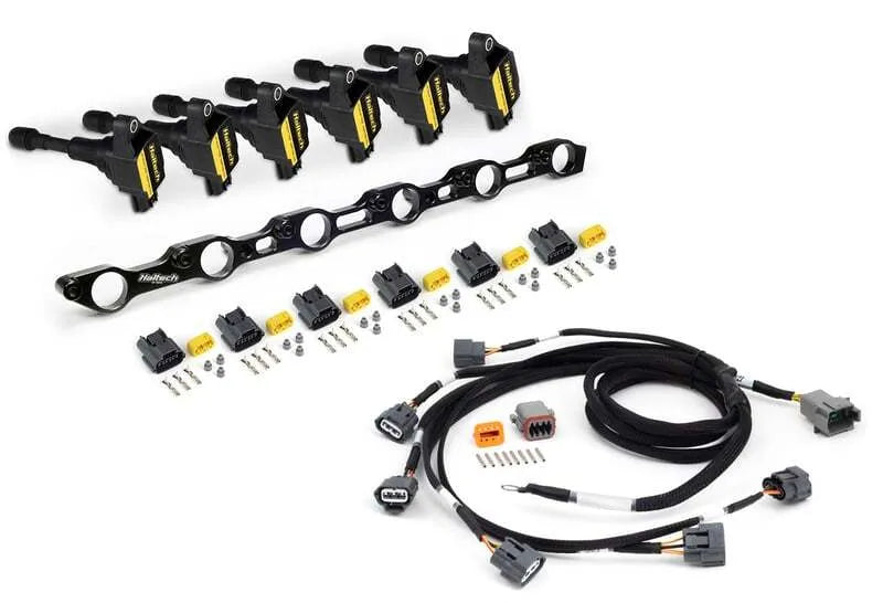 Haltech R35 Coil Conversion Kit for Toyota JZ- Includes bracket , coils, connectors and harness  HT-120201