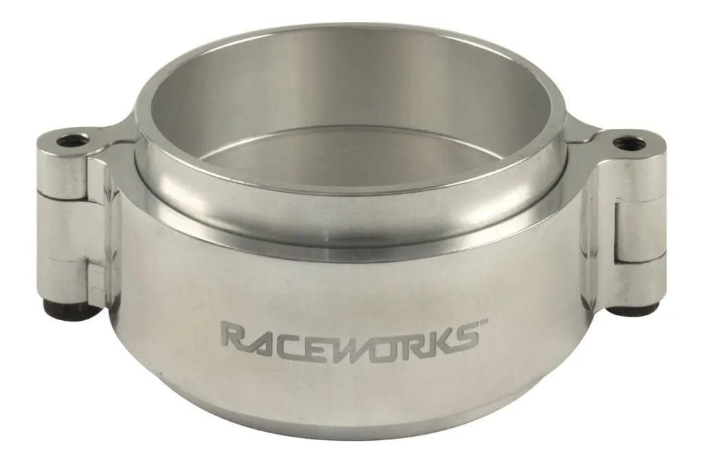 Raceworks 3.50In Polished Aluminium Intercooler Pipe Clamp IPC-350A