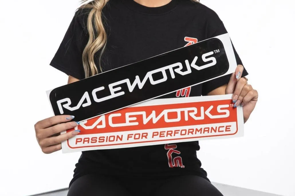 Raceworks Raceworks Sticker B&W 700mm X 110mm MER-114