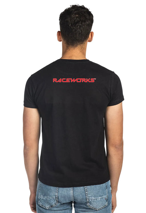 Raceworks Raceworks 2Xl Black T-Shirt Short Sleeve MER-587