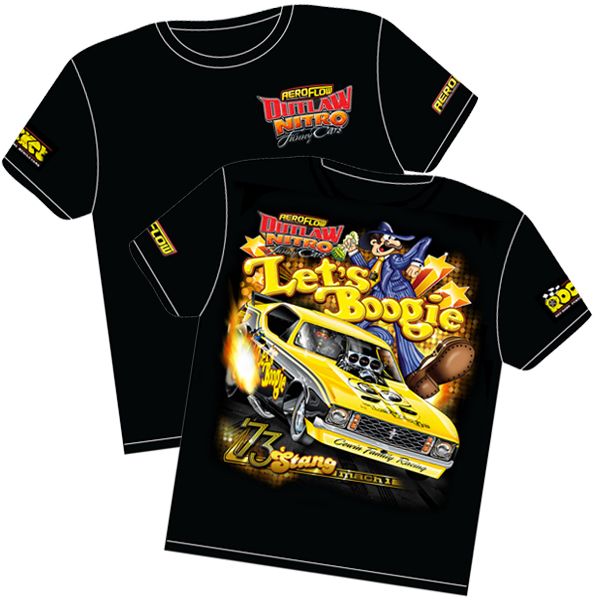 Let's Boogie' Mustang Outlaw Nitro Funny Car T-Shirt  X-Large