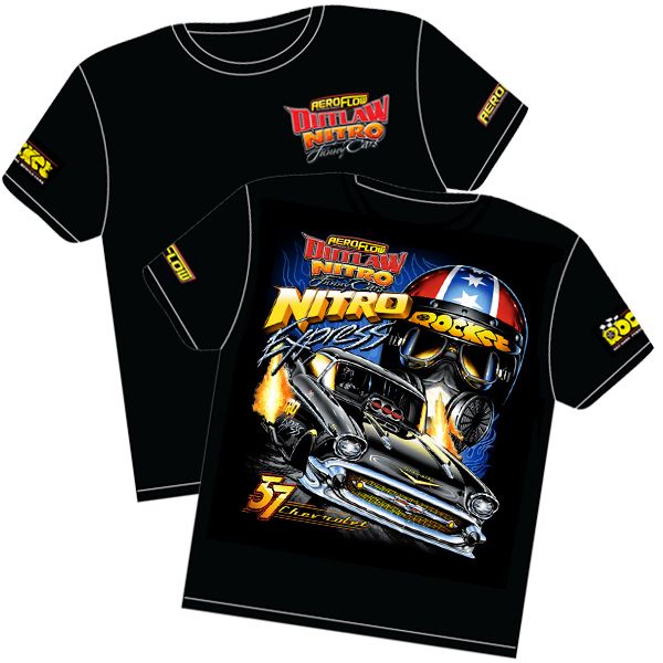 Nitro Express' 57 Chev Outlaw Nitro Funny Car T-Shirt Toddler 5/6