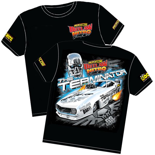 The Terminator' Camaro Outlaw Nitro Funny Car T-Shirt Youth Small