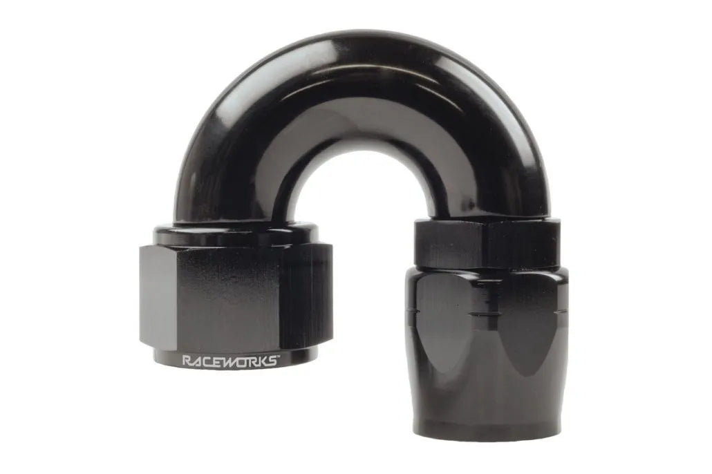 Raceworks Cutter Hose End An-6 180Deg RWF-106-06BK