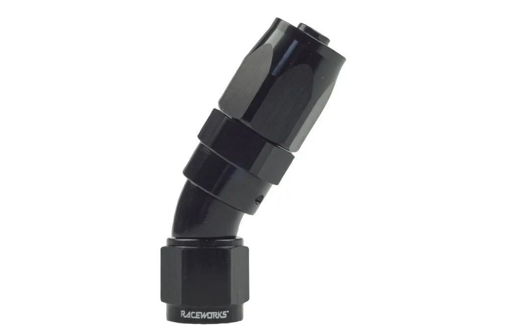 Raceworks Taper Hose End An-4 30Deg RWF-117-04BK