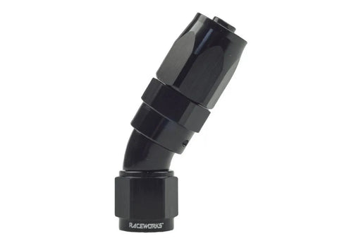 Raceworks Taper Hose End An-4 30Deg RWF-117-04BK