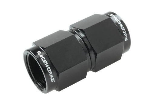 Raceworks Female To Female Swivel An-3 Straight RWF-131-03BK