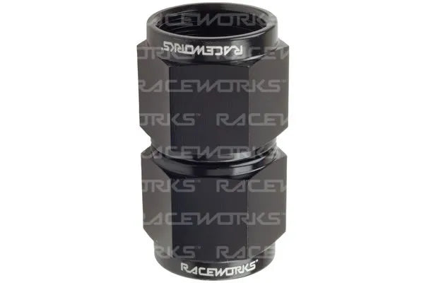 Raceworks Female To Female Swivel An-6 Straight RWF-131-06BK