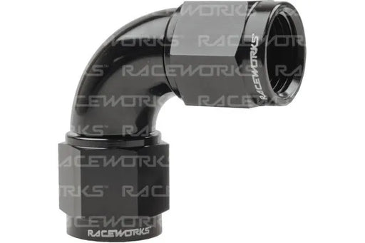 Raceworks Female To Female Swivel An-4 90Deg RWF-133-04BK