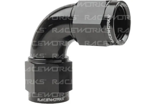 Raceworks Female To Female Swivel An-12 90Deg RWF-133-12BK