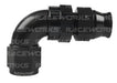 Raceworks Female An-8 To ½In Tube 90Deg Adapter RWF-139-08-08BK