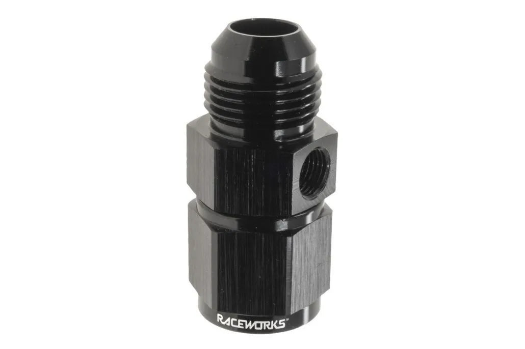 Raceworks Female Swivel To Male An-10 With M10X1.0 Inverted Female Port RWF-140-10-M10BK