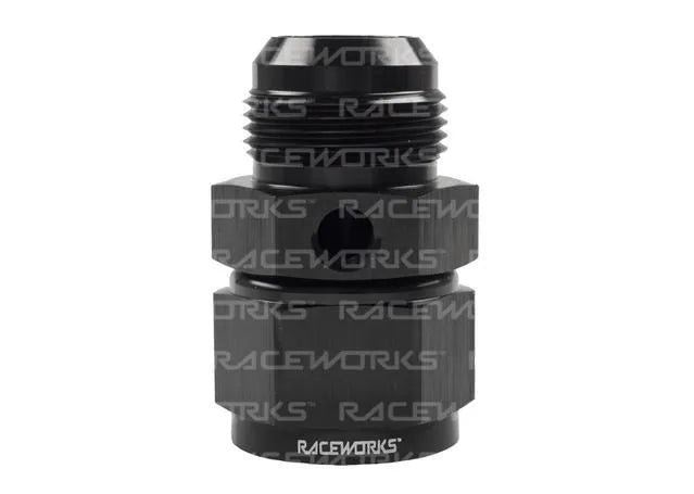 Raceworks Female Swivel To Male An-16 With 1/8InNPT Port RWF-140-16BK
