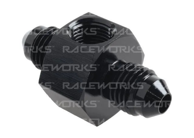 Raceworks An-3 Male To Male With 1/8In NPT Port RWF-141-03BK