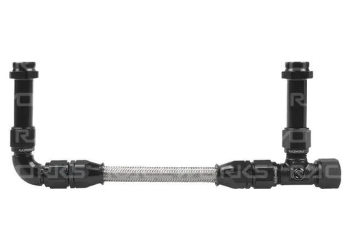 Raceworks Holley An-8 Dual Feed Fuel Line Kit RWF-160-08BK