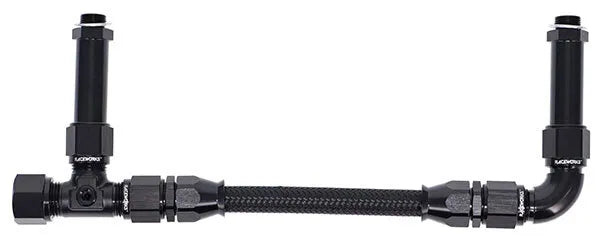 Raceworks Demon An-8 Dual Feed Fuel Line Kit RWF-161-08BK