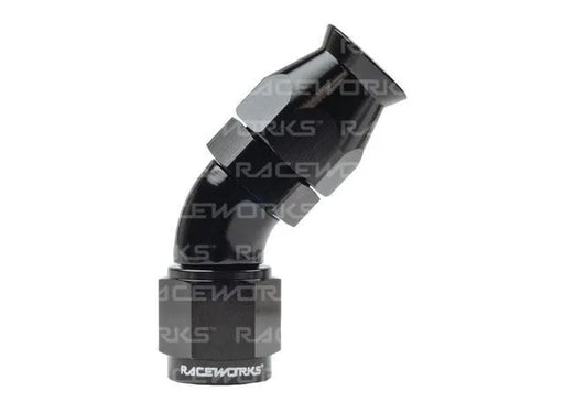 Raceworks Ptfe Hose End An-3 45Deg RWF-202-03BK