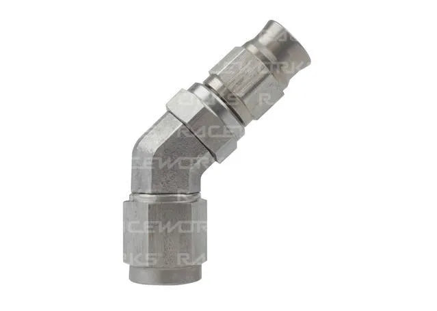 Raceworks Ptfe Hose End An-4 45Deg Ss RWF-202-04SS