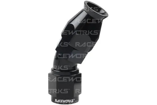 Raceworks Ptfe Hose End An-10 45Deg RWF-202-10BK