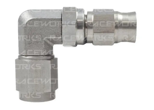 Raceworks Ptfe Hose End An-4 90Deg Ss RWF-203-04SS