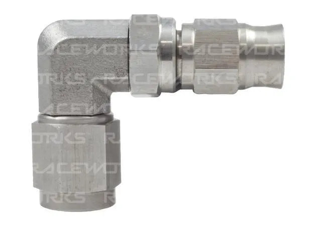 Raceworks Ptfe Hose End An-4 90Deg Ss RWF-203-04SS