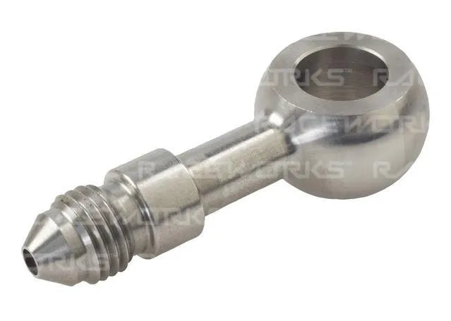 Raceworks 12.2mm Banjo To An-4 Male Flare Ss Straight RWF-314-04SS