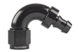 Raceworks Push Lock Hose End An-8 120Deg RWF-404-08BK
