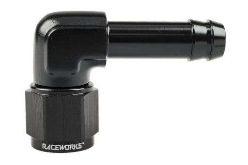 Raceworks Female An-6 To 5/16In BaRB 90Deg RWF-413-06-05BK