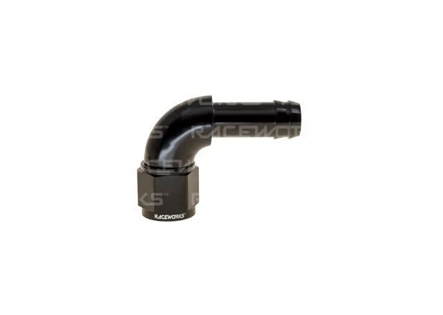 Raceworks An-10 Female Swivel To BaRB 5/8In 90Deg RWF-413-10BK