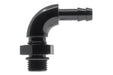 Raceworks An-6 ORB To 5/16In BaRB 90Deg Swivel RWF-415-06-05BK