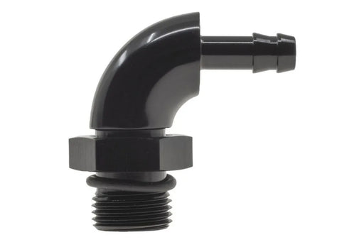 Raceworks An-10 ORB To 3/8In BaRB 90Deg Swivel RWF-415-10-06BK
