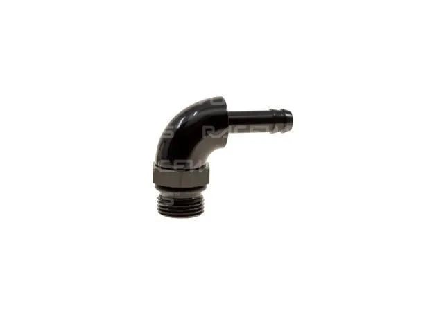 Raceworks An-12 ORB To 1/2'' BaRB 90Deg Swivel RWF-415-12-08BK