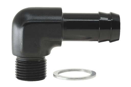 Raceworks Metric Male M18X1.5 To 5/8In BaRB 90Deg RWF-417-M18-10BK