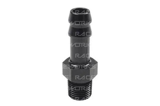 Raceworks Male NPT 1/8In To 3/16In BaRB RWF-421-02-03BK